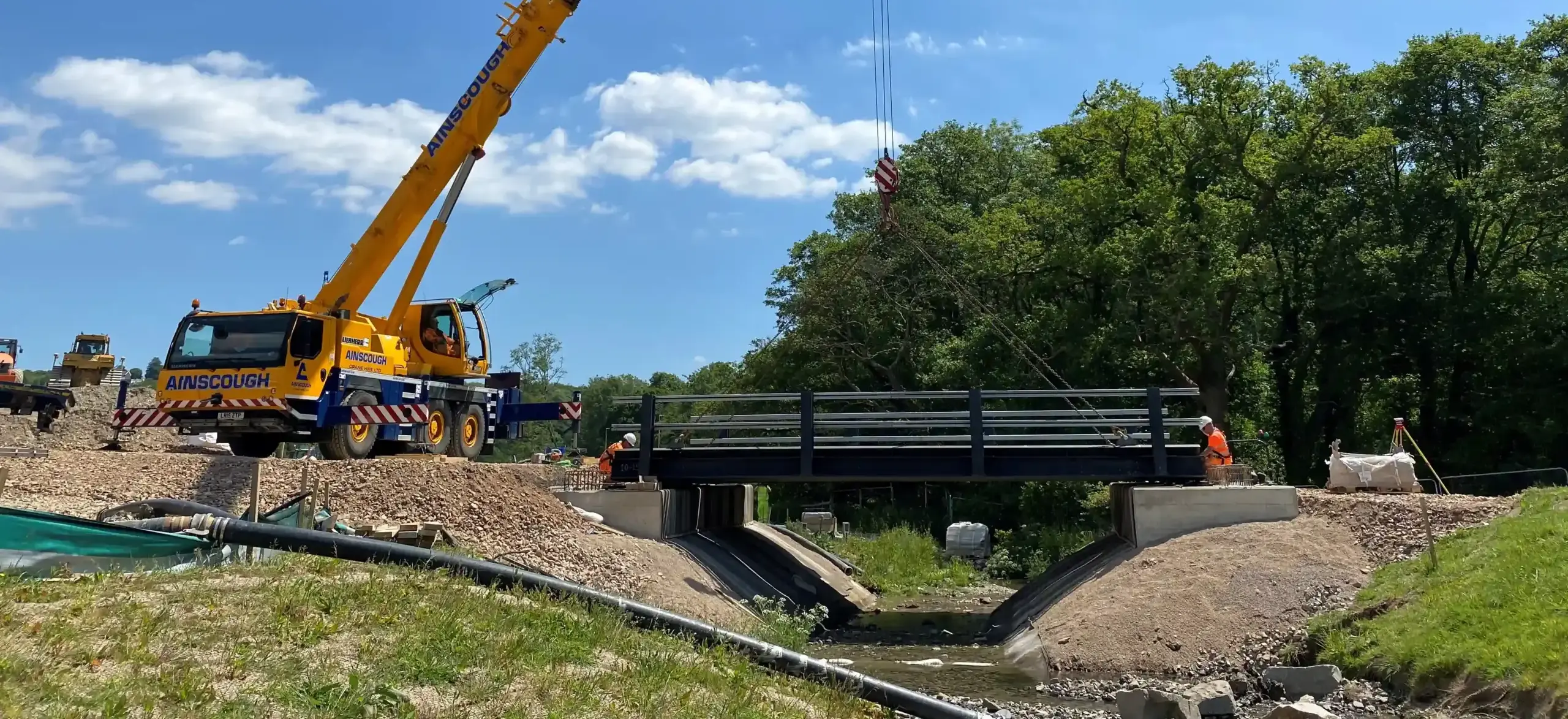Retro Brige maakt beam bridge